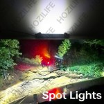 Flush Mount LED Pod Lights, 2PCS 40W Bumper Light Spot Backup Reverse Lights Off-Road Driving Fog Work Lighting 6 Inch LED Light Bar for Truck ATV UTV Boat (White)