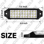 Flush Mount LED Pod Lights, 2PCS 40W Bumper Light Spot Backup Reverse Lights Off-Road Driving Fog Work Lighting 6 Inch LED Light Bar for Truck ATV UTV Boat (White)