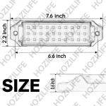 Flush Mount LED Pod Lights, 2PCS 40W Bumper Light Spot Backup Reverse Lights Off-Road Driving Fog Work Lighting 6 Inch LED Light Bar for Truck ATV UTV Boat (White)
